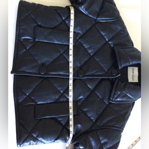 STAND STUDIO Black Puffy Jacinda Puffer Quilted Jacket Size 34 $430 - Picture 12 of 16